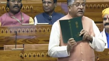 India News |  BJP MP Ravi Shankar Prasad Criticises Opposition over 'selective Quoting' of Constitution in Waqf Bill Debate