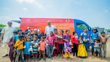 Business News | Nourishing Lives: 1 Lakh Meals to Be Distributed for Rama Navami by ISKCON Bhiwandi