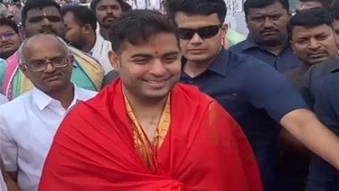 Entertainment News | Akash Ambani Visits, Offers Prayers at Sri Venkateswara Temple