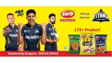 Business News | Euro India Fresh Foods Named Official Snacking Partner of Gujarat Titans