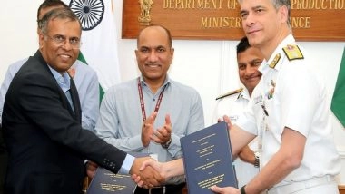 India News | Indian Navy, Kirloskar Sign Rs 270 Crore Deal for 6MW Marine Diesel Engine