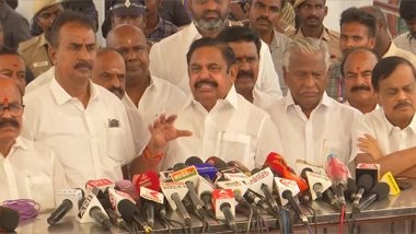 India News | DMK Doing Politics Just Before Election: Palaniswami After TN Assembly Passes Resolution on Katchatheevu