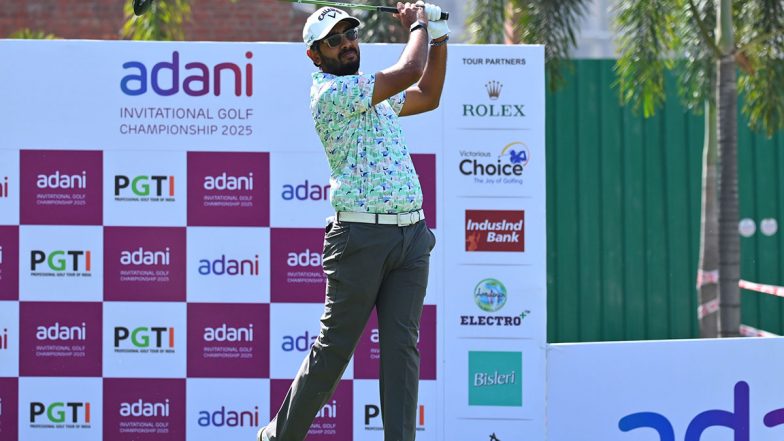 Sports News | Adani Invitational Golf Championship 2025: Yuvraj Sandhu, Arjun Prasad Rise to Top in Round Two