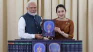 World News | Thailand PM Shinawatra Gifts PM Modi 'World Tipitaka' Holy Scriptures