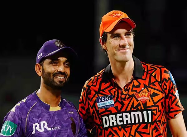 Sports News |  IPL 2025: Sunrisers Hyderabad Skipper Pat Cummins Wins Toss, Opts to Bowl Against KKR