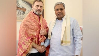 India News | Karnataka CM Siddaramaiah Meets Rahul Gandhi in Delhi, Decides to Form Welfare Board for Gig Workers