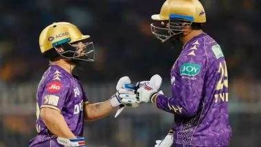 Sports News | KKR Posts 200 as Venkatesh Iyer, Rinku Singh Provide Explosive Finish Against SRH
