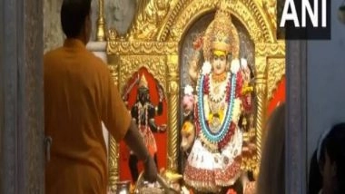 India News | Morning Aarti Held at Jhandewalan Temple on Seventh Day of Chaitra Navratri