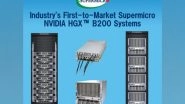 Business News | Industry's First-to-Market Supermicro NVIDIA HGX&trade; B200 Systems Demonstrate AI Performance Leadership on MLPerf&reg; Inference V5.0 Results