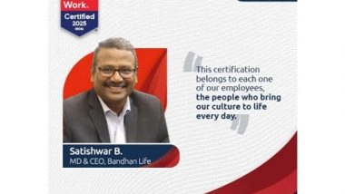 Business News | Bandhan Life Earns Great Place to Work® Certification