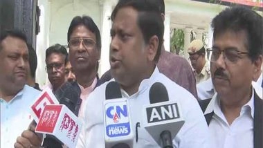 India News | Union Minister Sukanta Majumdar Joins Protest over Alleged Attack on Hindu Temples in West Bengal