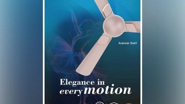 Business News | Elevate Your Space with the Crompton's 3-Star Energy Efficient, Avancer Swirl Ceiling Fan - a Perfect Combination of Aesthetics and Technology