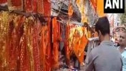 India News | W Bengal: Markets and Shops Deck Up with Flags and Posters in Howrah Ahead of Ram Navami