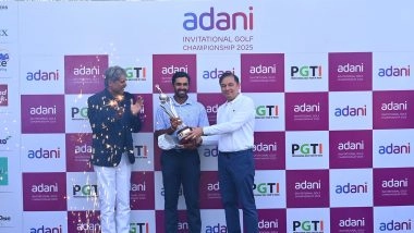 Sports News | Adani Invitational Golf Championship 2025: Saptak Talwar Outshines Rivals on Home Turf to Bag Maiden Title