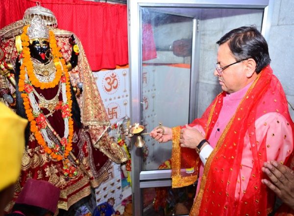 India News | Uttarakhand: CM Dhami Participates in Chaitra Ashtami Fair Organized in Premises of Maa Agniri Temple