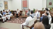 India News | Jagdeep Dhankhar Meets MPs from Various Parties at Parliament House