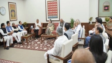 India News | Jagdeep Dhankhar Meets MPs from Various Parties at Parliament House