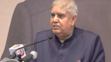 India News | Vice President Dhankhar Emphasizes Need for AI Regulation, Transparency, and Ethical Safeguards