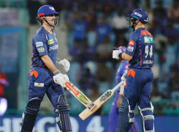 Sports News | Mitchell Marsh, Aiden Markram Power LSG to 203/8 Despite Hardik Pandya's Fifer