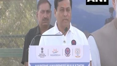 India News | Shipping Minister Sarbabanda Sonowal Flags off Maritime Awareness Walkathon on National Maritime Day