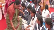 India News | Delhi CM Rekha Gupta Perform 'Kanya Pujan' at Sarvodaya Kanya Vidyalaya in Shalimar Bagh