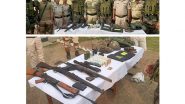 India News | Manipur: Security Forces Recover Cache of Arms, Ammunition from Various Districts