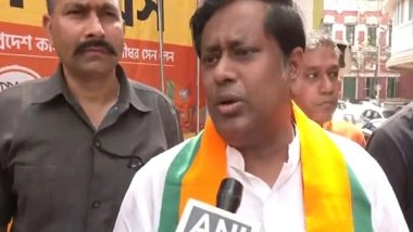 India News | West Bengal BJP Chief Sukanta Majumdar Hoists Party's Flag in Kolkata on BJP 45th Foundation Day