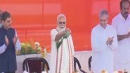 India News | PM Modi Inaugurates India's First Vertical Lift Sea Bridge in Tamil Nadu