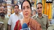 India News | Uttar Pradesh: BJP MP Hema Malini Offers Prayers at Dwarkadhish Temple in Mathura on Ram Navami