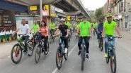 Sports News | Mansukh Mandaviya Leads 4000-plus Cyclists in Rajkot for 'Fit India Sundays on Cycle'
