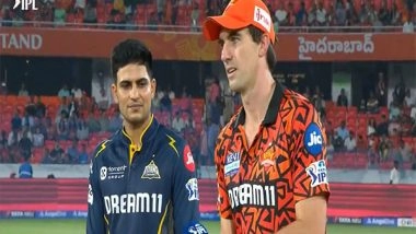 Sports News | IPL 2025: Gujarat Titans Win Toss, Opt to Bowl First Against Sunrisers Hyderabad