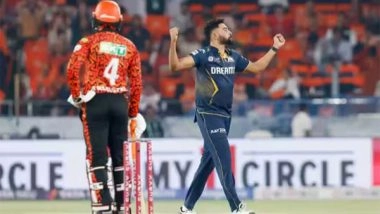 Sports News | IPL 2025: Fiery Siraj Picks Four-fer as Reckless SRH Put Up 152/8 Against GT