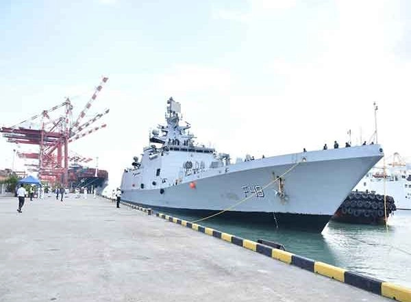 World News | INS Sahyadri Docks in Colombo Amid High-level India-Sri Lanka Engagements