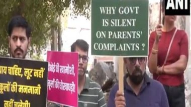 India News | Delhi: Several Parents Protest Outside DPS Dwarka over Recent Fee Hike in School