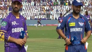 Sports News | IPL 2025: KKR Skipper Rahane Wins Toss, Elects to Field First Against LSG