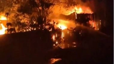 India News | Maharashtra: Fire Breaks out in Scrap Godown at Moshi Road in Pimpri Chinchwad