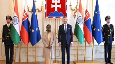 World News | President Murmu Accorded Guard of Honour, Ceremonial Welcome in Slovak Republic