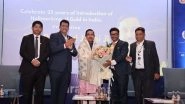 Business News | Union Minister Pralhad Joshi Celebrates 25 Years of Gold Hallmarking at GJS, Announces - Hackathon in Collaboration with BIS and GJC