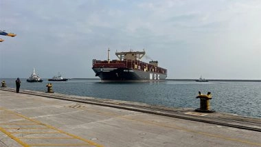 Business News | MSC Turkiye Makes Historic Berth at Vizhinjam Port, Marking Milestone in Indian Maritime Sector