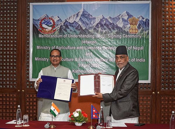 World News | India, Nepal Strengthen Agricultural Ties with MoU on Crop Productivity and Climate Resilience