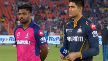 Sports News | IPL 2025: Rajasthan Royals Win Toss, Opt to Field Against Gujarat Titans; Farooqi Replaces Hasaranga