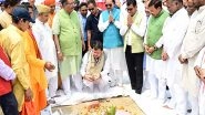 India News | Uttarakhand CM Dhami Performs Bhoomi Pujan for 213-foot National Flag in Khatima