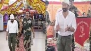 Entertainment News | Rajasthan: Sunny Deol Visits Mateshwari Tanot Rai Mata Temple, Dances with Soldiers to Iconic 'Gaddar' Song