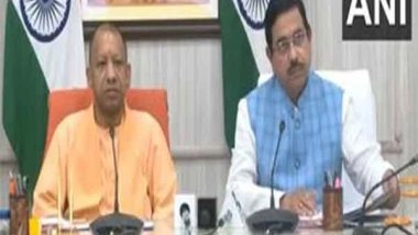 India News | UP CM Yogi Adityanath and Union Minister Pralhad Joshi Hold Review Meeting on Wheat Procurement