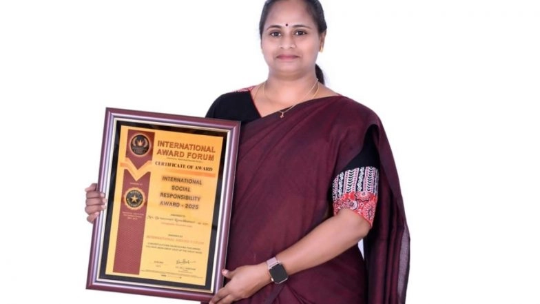 Business News | Breaking Barriers Bhuvaneshwari Ramesh Kumaar Wins International Social Responsibility Award 2025