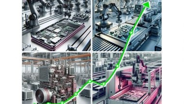 Business News | India's Electronics Manufacturing Value Addition Jumps to 70%, Set to Reach 90% by FY27