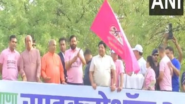 India News | CM Nayab Singh Saini Flags off Drug-Free Haryana Cyclothon 2.0 in Faridabad