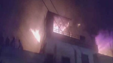 India News | Rajasthan: Fire Breaks out at Bangles Warehouse in Jodhpur