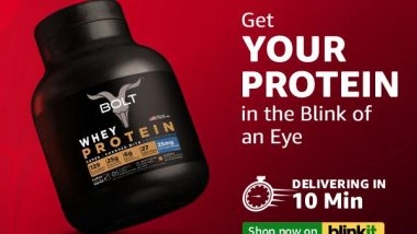 Business News | Bolt Nutrition Enters Quick Commerce Space Through Partnership with Blinkit