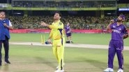Sports News | Dhoni Returns as Skipper, but KKR Win Toss and Opt to Bowl Against CSK